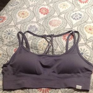 Grey sports bra